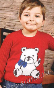 Красный свитер