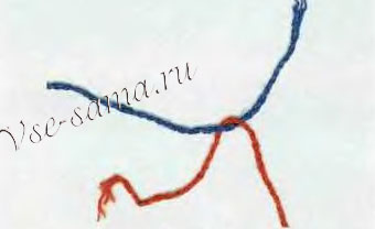 обкрутите концом нити, которую держите в правой руке обкрутите концом нити, которую держите в правой руке