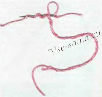 протащите конец первой нити протащите конец первой нити