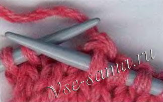 подхватить рабочую нить и вытащить петлю одновременно сквозь две петли подхватить рабочую нить и вытащить петлю одновременно сквозь две петли