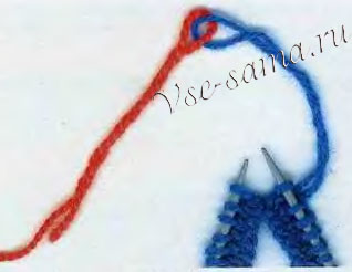 согните ее, отступив на 5 мм от места сгиба, протащите сквозь нить согните ее, отступив на 5 мм от места сгиба, протащите сквозь нить