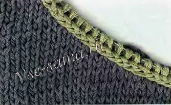 из-под ближайших к краю нитей из-под ближайших к краю нитей