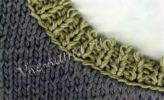 из-под ближайших к краю нитей тамбурного шва из-под ближайших к краю нитей тамбурного шва