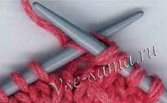 провязать вторую петлю с левой спицы лицевой провязать вторую петлю с левой спицы лицевой