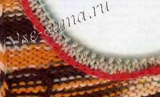 Выполните второе полотно бейки с изнаночной стороны Выполните второе полотно бейки с изнаночной стороны