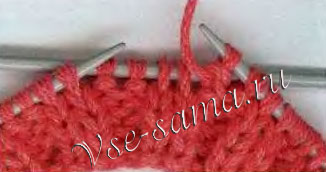 снимите 4 петли (2 лицевые, 2 изнаночные) на дополнительную спицу за работу снимите 4 петли (2 лицевые, 2 изнаночные) на дополнительную спицу за работу