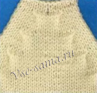 Убавление петель в полотне, связанном лицевой гладью Убавление петель в полотне, связанном лицевой гладью