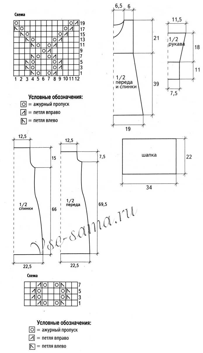 Схема вязания желтого платья на бретелях Схема вязания желтого платья на бретелях