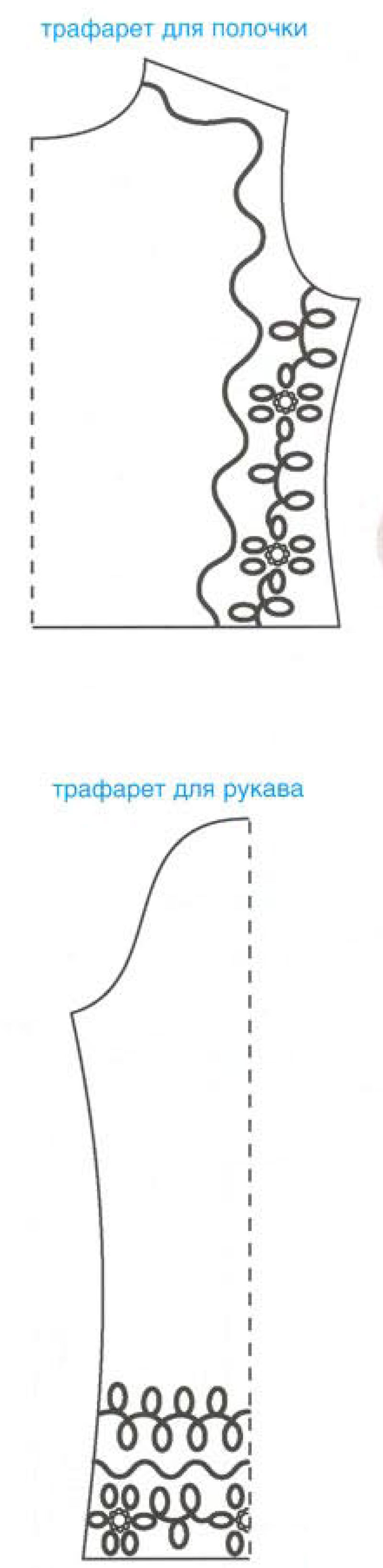 Трафарет для джемпера вприкреп Трафарет для джемпера вприкреп