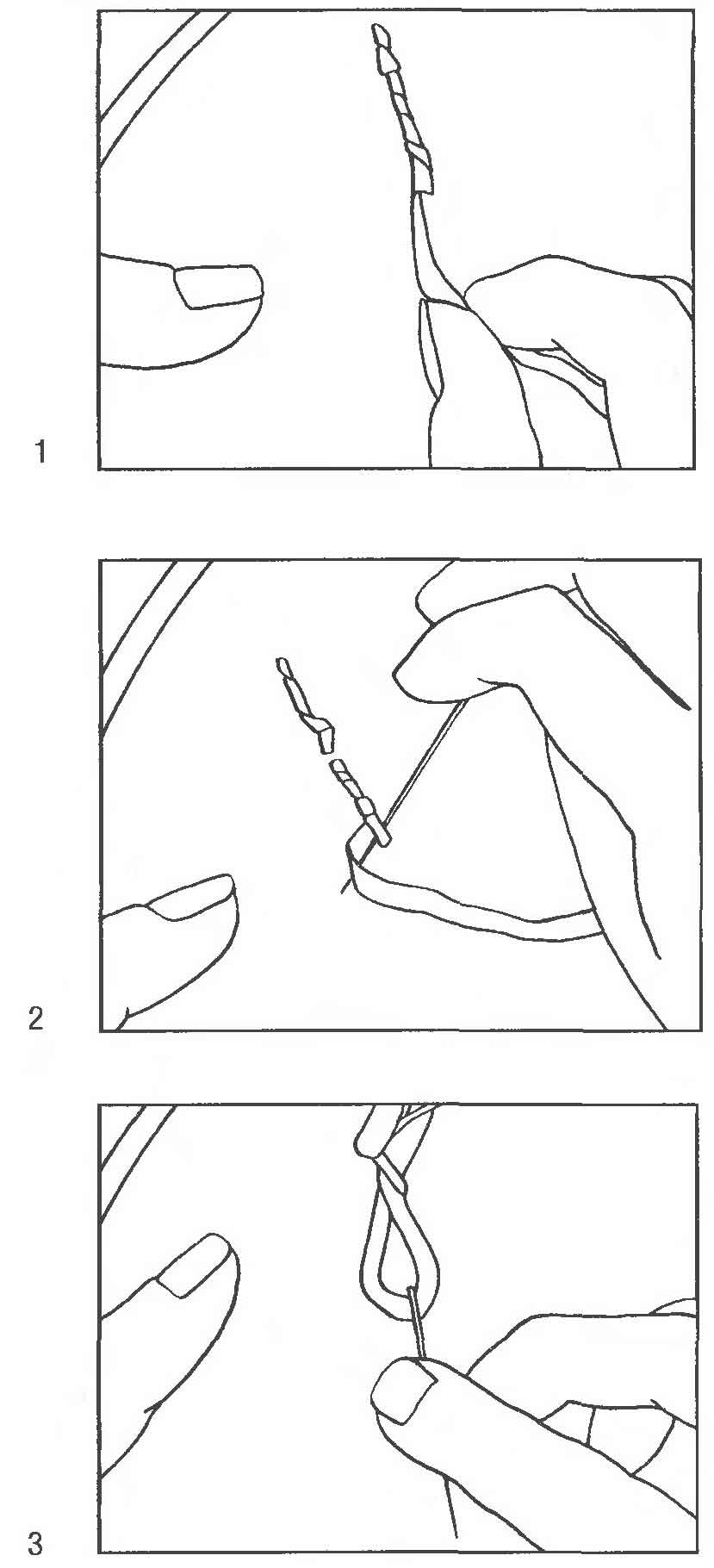 Шов «шнурок» («обвитая наметка») Шов «шнурок» («обвитая наметка»)