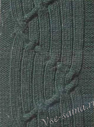 Узор араны спицами Узор араны спицами