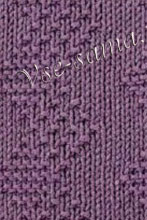 Узор спицами - Зигзагообразные дорожки