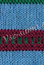 Узор спицами - трехцветный Узор спицами - трехцветный