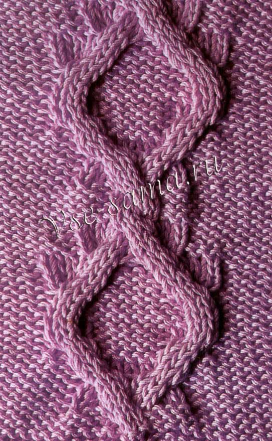 Узор с ромбами и косами Узор с ромбами и косами