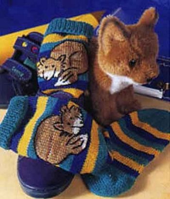 Детские носочки с лисичками