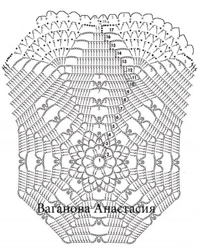 Берет крючком Серебро, схема 1 Берет крючком Серебро, схема 1