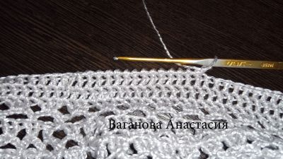 Берет крючком Серебро, фото 5 Берет крючком Серебро, фото 5