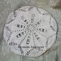 Берет крючком Серебро, фото 6 Берет крючком Серебро, фото 6