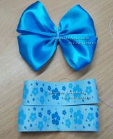 МК - Бантик из атласной ленты Двойной, двухъярусный, 17 МК - Бантик из атласной ленты Двойной, двухъярусный, 17