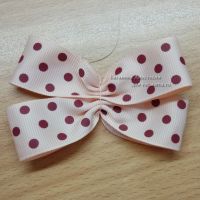 МК - Бантик из атласной ленты Двойной, двухъярусный, 7 МК - Бантик из атласной ленты Двойной, двухъярусный, 7