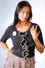 Декорирование черного жакета Декорирование черного жакета