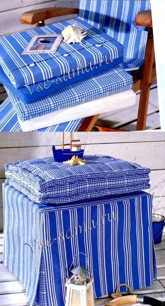 Подушки и чехлы - морские нотки, 2 Подушки и чехлы - морские нотки, 2