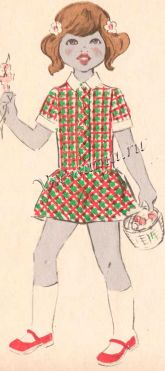 Платье из ткани в клетку Платье из ткани в клетку