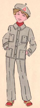 Костюм из джинсовой ткани Костюм из джинсовой ткани