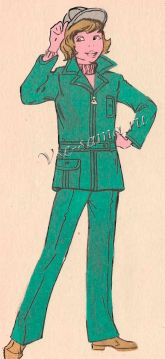 Костюм из шерстяной ткани Костюм из шерстяной ткани