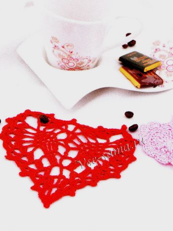 Подставки под горячее - сердечки, фото Подставки под горячее - сердечки, фото