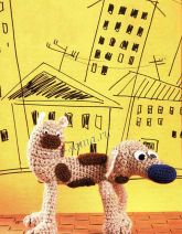 Вязаная игрушка - Котопес Вязаная игрушка - Котопес