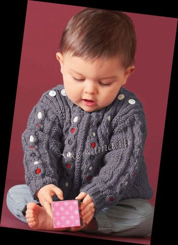 Джемпер с косами - яркие пятнышки, фото Джемпер с косами - яркие пятнышки, фото