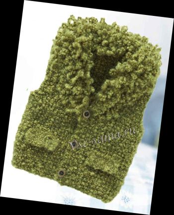 Модный "меховой" жилет, фото Модный "меховой" жилет, фото