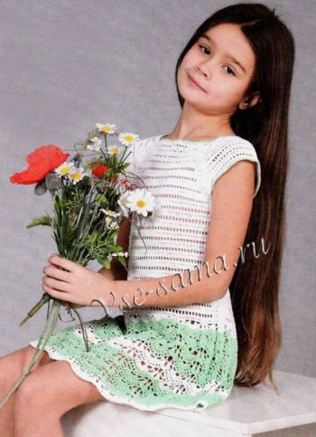 Платье с ажурным подолом, фото Платье с ажурным подолом, фото