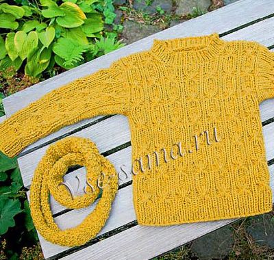 Пуловер для ребенка и хомут, фото 2 Пуловер для ребенка и хомут, фото 2