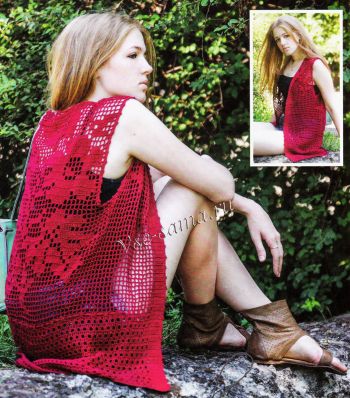 Красная безрукавка, фото Красная безрукавка, фото