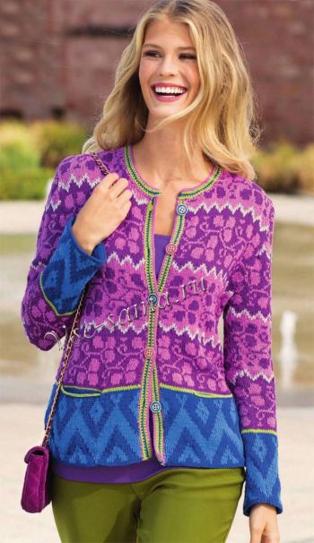 Жакет с цветочным узором, фото Жакет с цветочным узором, фото