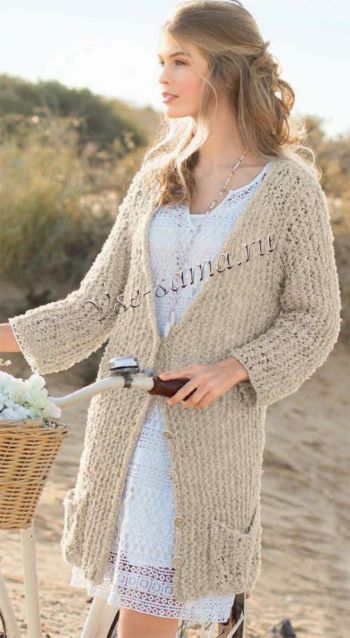 Удлиненный бежевый жакет, фото Удлиненный бежевый жакет, фото