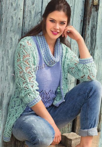 Жакет и топ с воротником гольф, фото Жакет и топ с воротником гольф, фото