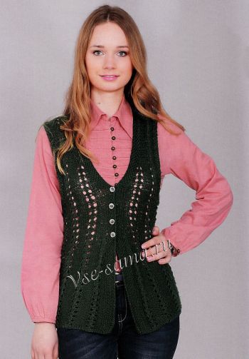 Жилетка на пуговицах, фото Жилетка на пуговицах, фото