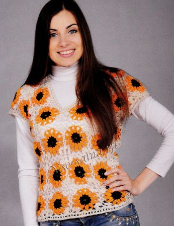 Безрукавка из элементов, фото Безрукавка из элементов, фото