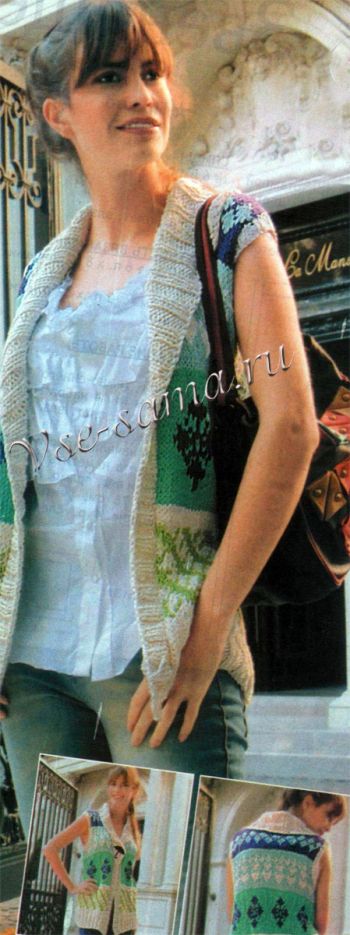 Удлиненная безрукавка, фото Удлиненная безрукавка, фото