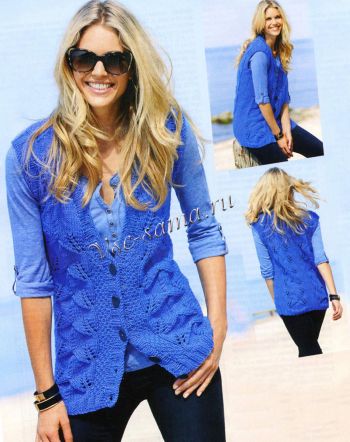 Удлиненный жилет на пуговицах, фото Удлиненный жилет на пуговицах, фото