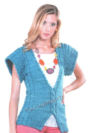 Жилет из фитильной пряжи, фото Жилет из фитильной пряжи, фото