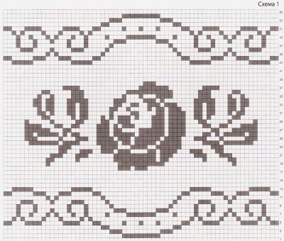 Схема жаккардового узора для жилета Схема жаккардового узора для жилета