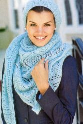 Ажурная косынка и ажурная шапочка Ажурная косынка и ажурная шапочка