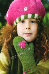 Берет, зеленые варежки и розовые варежки в горошек - Сказки леса Берет, зеленые варежки и розовые варежки в горошек - Сказки леса