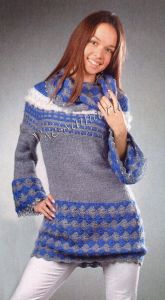 Платье-туника с отделкой из тесьмы Платье-туника с отделкой из тесьмы