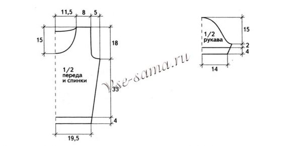 Схема вязания бордового жакета Схема вязания бордового жакета