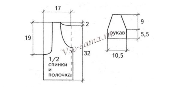 Схема вязания блестящего болеро Схема вязания блестящего болеро